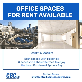CBC St. Julians - 90m2 and 200m2 offices for rent CBC St. Julians - 90m2 and 200m2 offices for rent